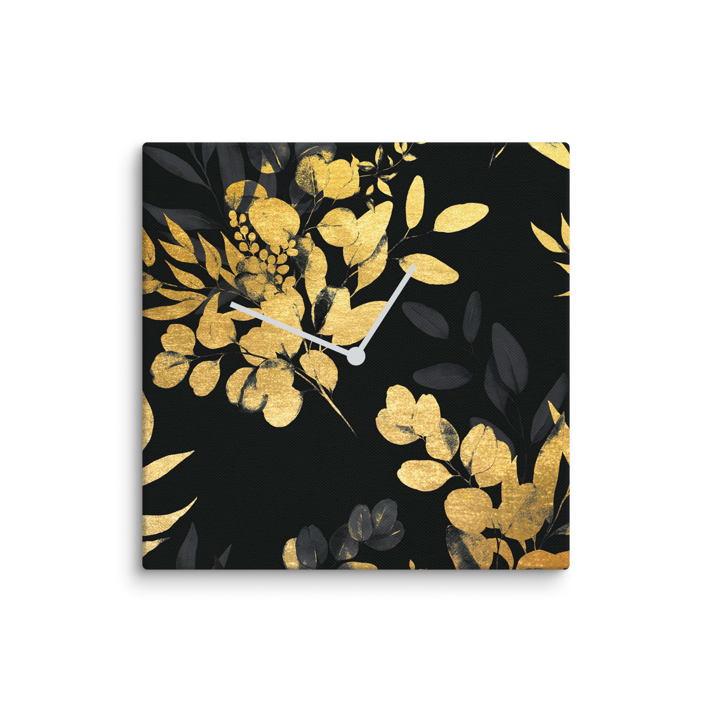 Goldveloce acrylglas wandklok met bladgoud – moderne design klok