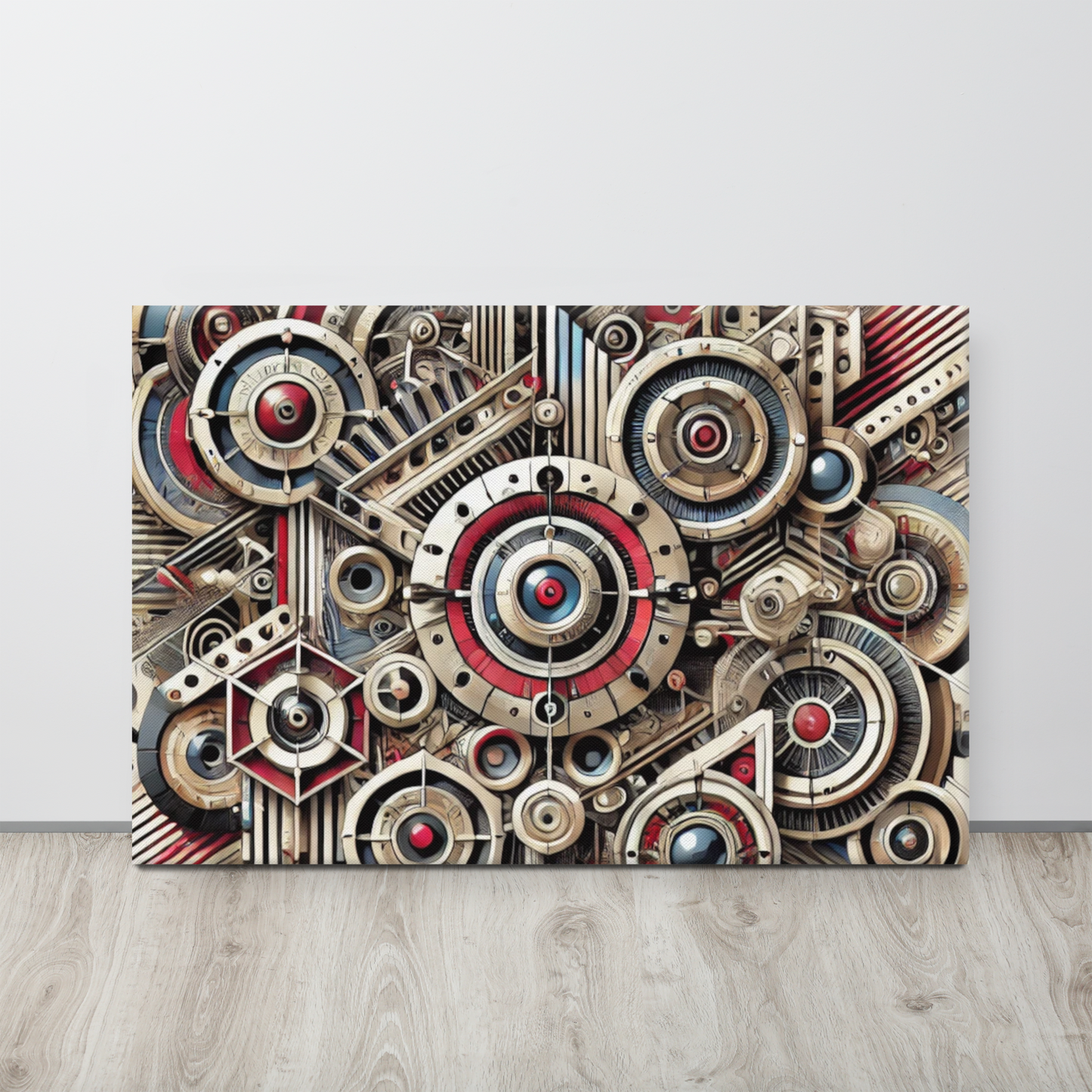 Stijlvol Canvas Kunstwerk - Handgemaakt, Vervaagbestendig, Hoogwaardige Poly-katoen Blend