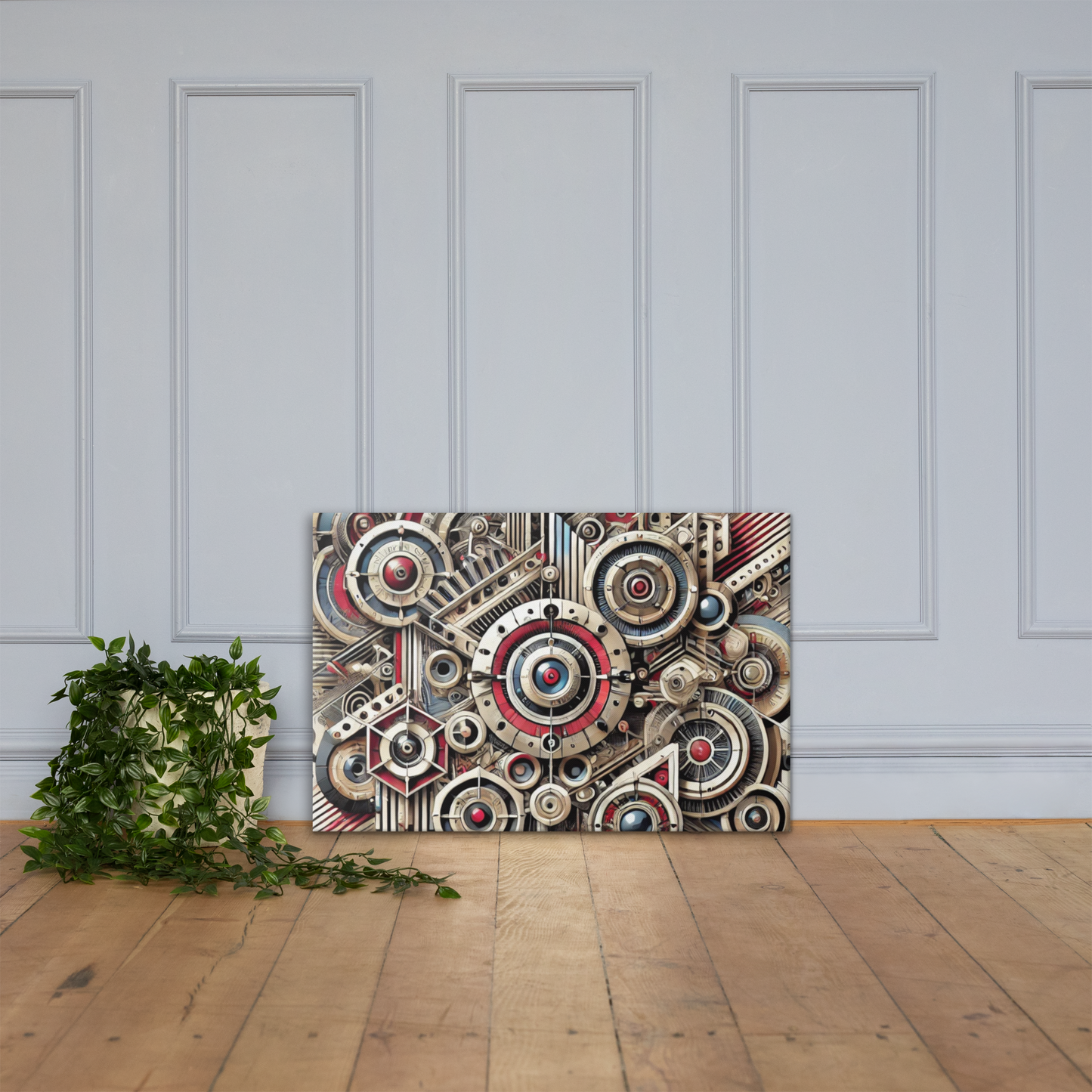 Stijlvol Canvas Kunstwerk - Handgemaakt, Vervaagbestendig, Hoogwaardige Poly-katoen Blend