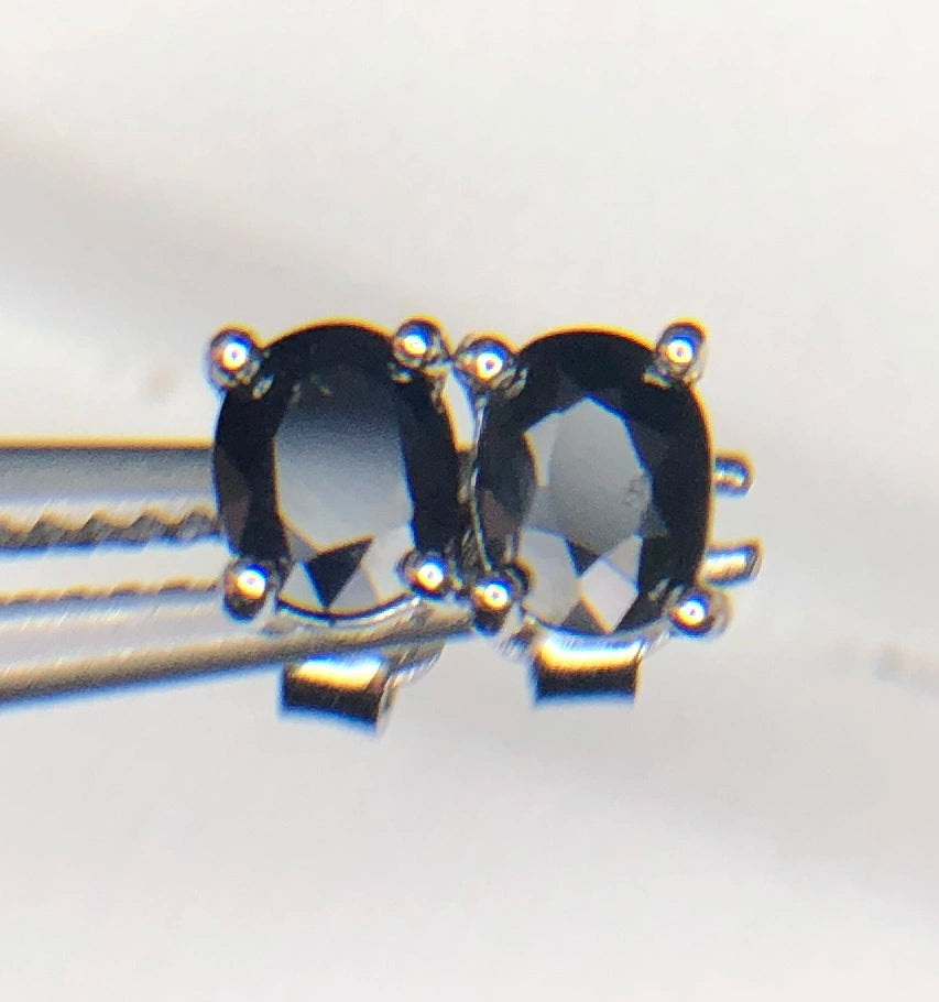 Natuurlijke Royal Blue Saffier Oorstekers 4,50 ct – 925 Sterling Zilver Rhodium Plated