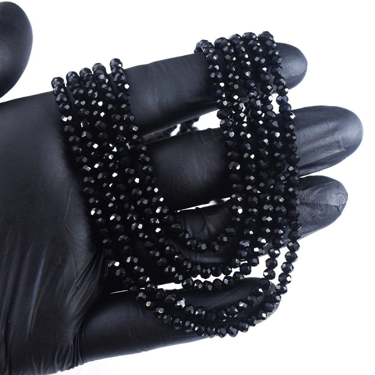 Echte 5-Rijige Spinel Kralenketting met Gefacetteerde Stenen 209,00 CT – 10-H278