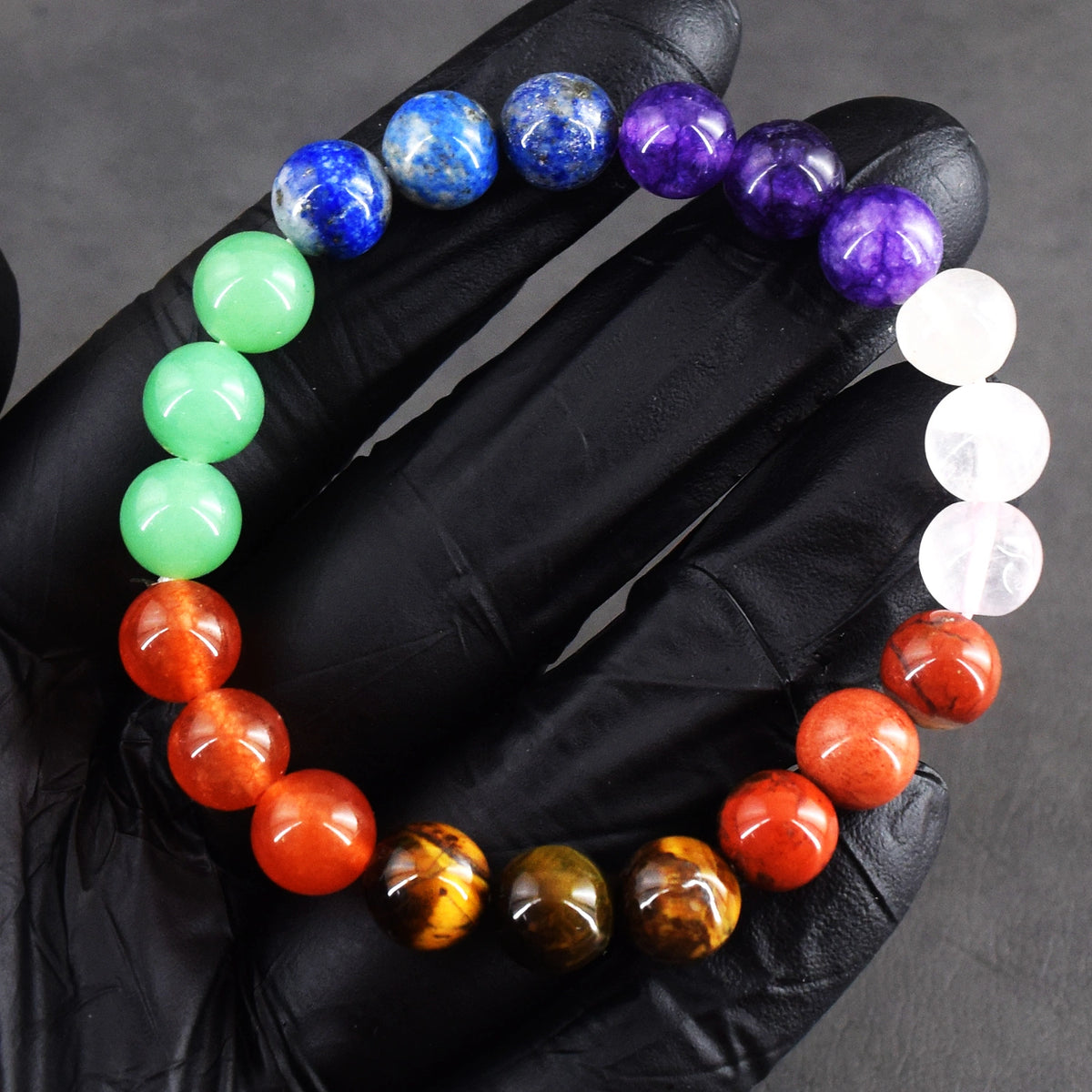 Echte Multi-Edelstenen Stretch Kralenarmband 85,00 CT