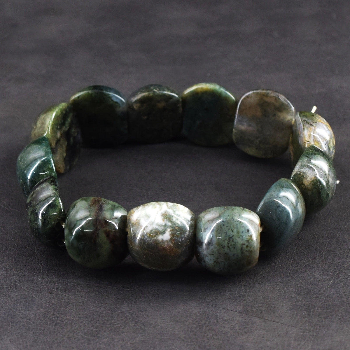Echte Mosagaat Stretch Kralenarmband 260,00 CT