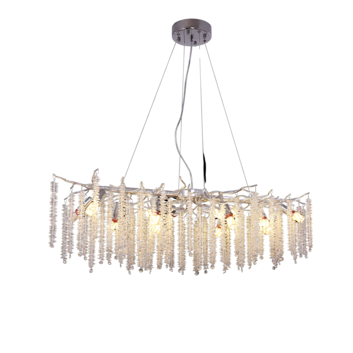 Compacte Hanglamp Frost Zilver