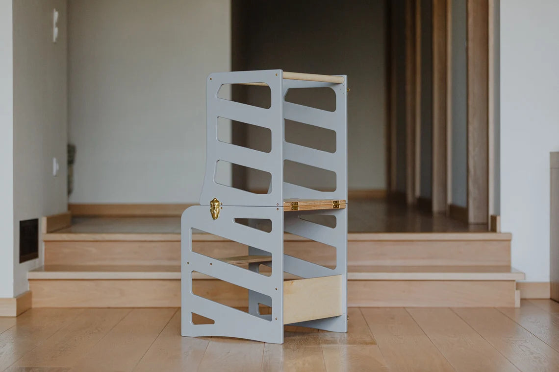 2 in 1 kinderkeuken toren/bureau