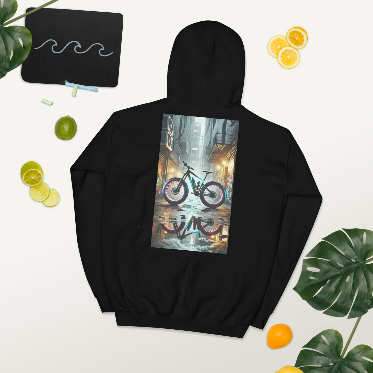 Unisex Hoodie met Stoer Fatbike Ontwerp – Comfortabel en Stijlvol – Perfect voor Fatbike Liefhebbers en Streetwear Fans