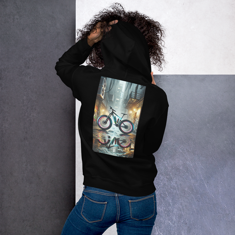 Unisex Hoodie met Stoer Fatbike Ontwerp – Comfortabel en Stijlvol – Perfect voor Fatbike Liefhebbers en Streetwear Fans