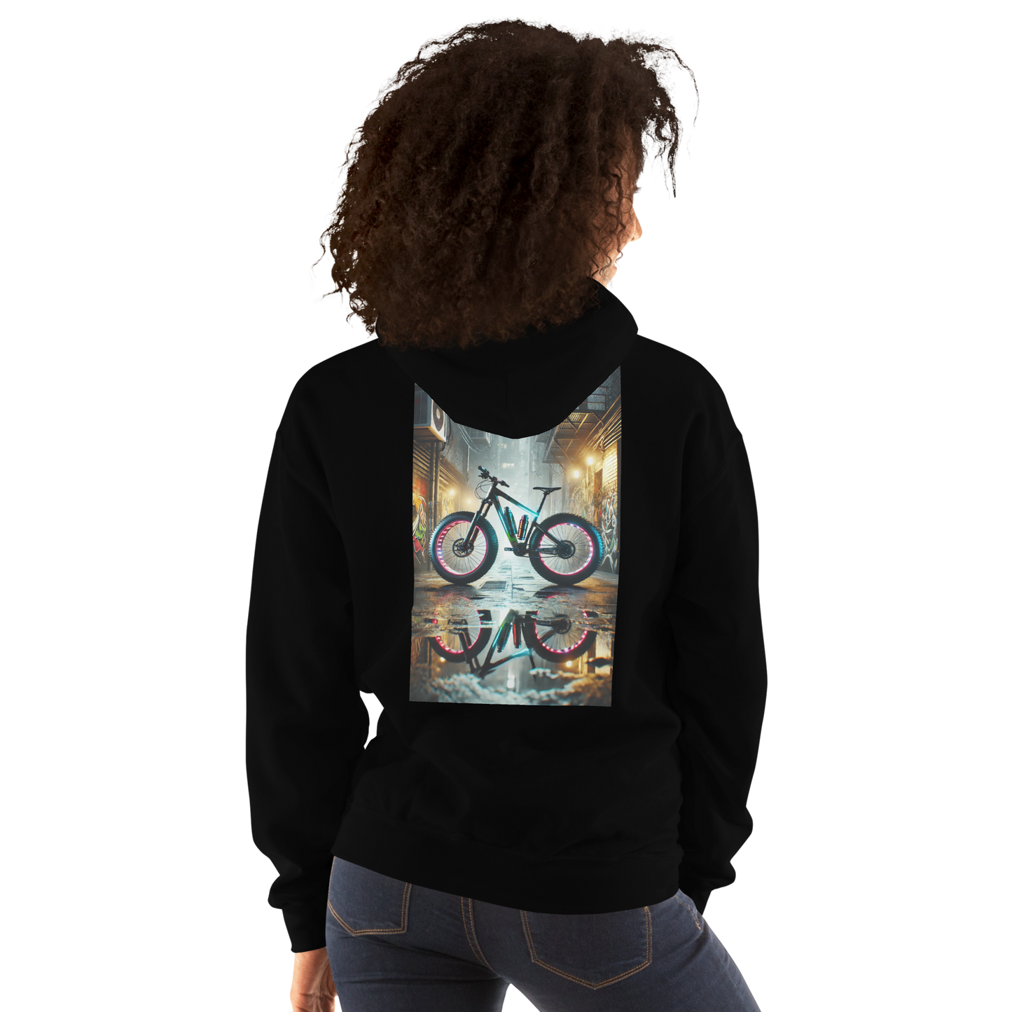 Unisex Hoodie met Stoer Fatbike Ontwerp – Comfortabel en Stijlvol – Perfect voor Fatbike Liefhebbers en Streetwear Fans