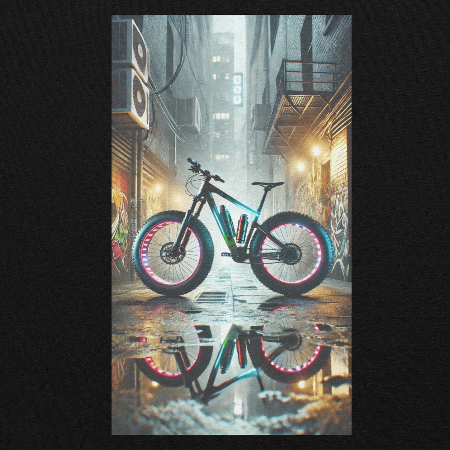 Unisex Hoodie met Stoer Fatbike Ontwerp – Comfortabel en Stijlvol – Perfect voor Fatbike Liefhebbers en Streetwear Fans