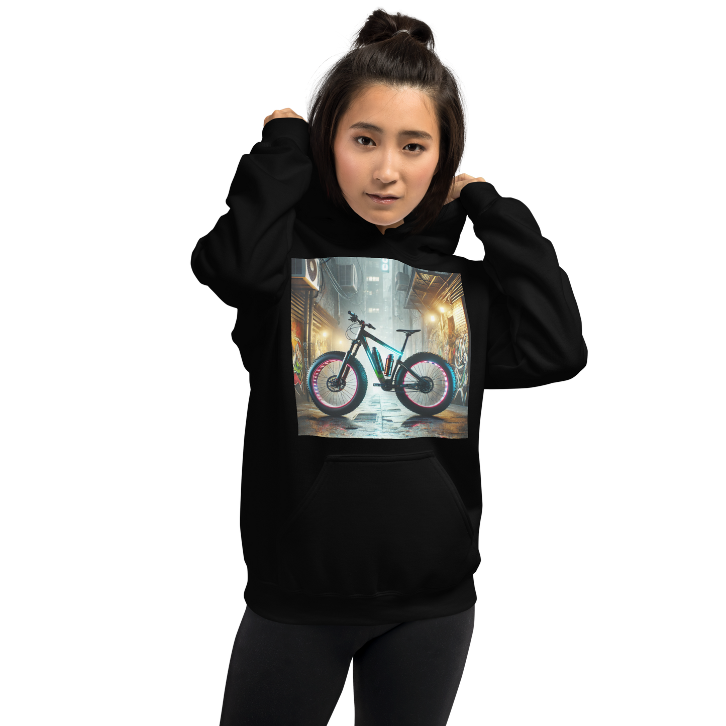 Unisex Hoodie met Stoer Fatbike Ontwerp – Comfortabel en Stijlvol – Perfect voor Fatbike Liefhebbers en Streetwear Fans