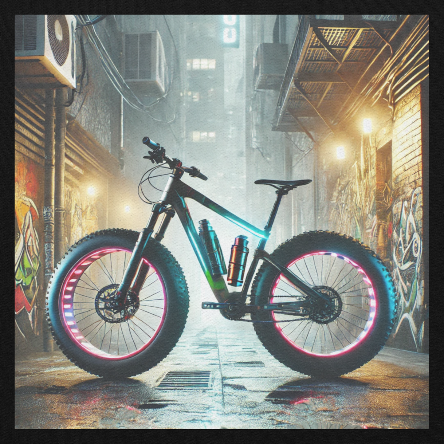 Unisex Hoodie met Stoer Fatbike Ontwerp – Comfortabel en Stijlvol – Perfect voor Fatbike Liefhebbers en Streetwear Fans