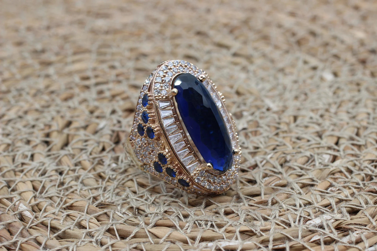 Saffier Dames Ring