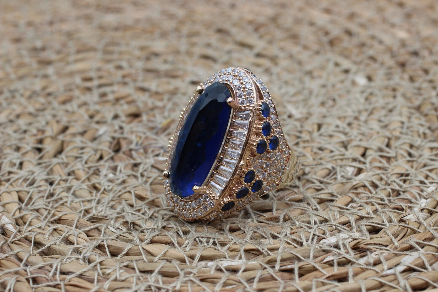 Saffier Dames Ring