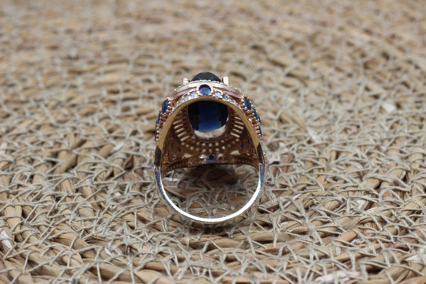 Saffier Dames Ring