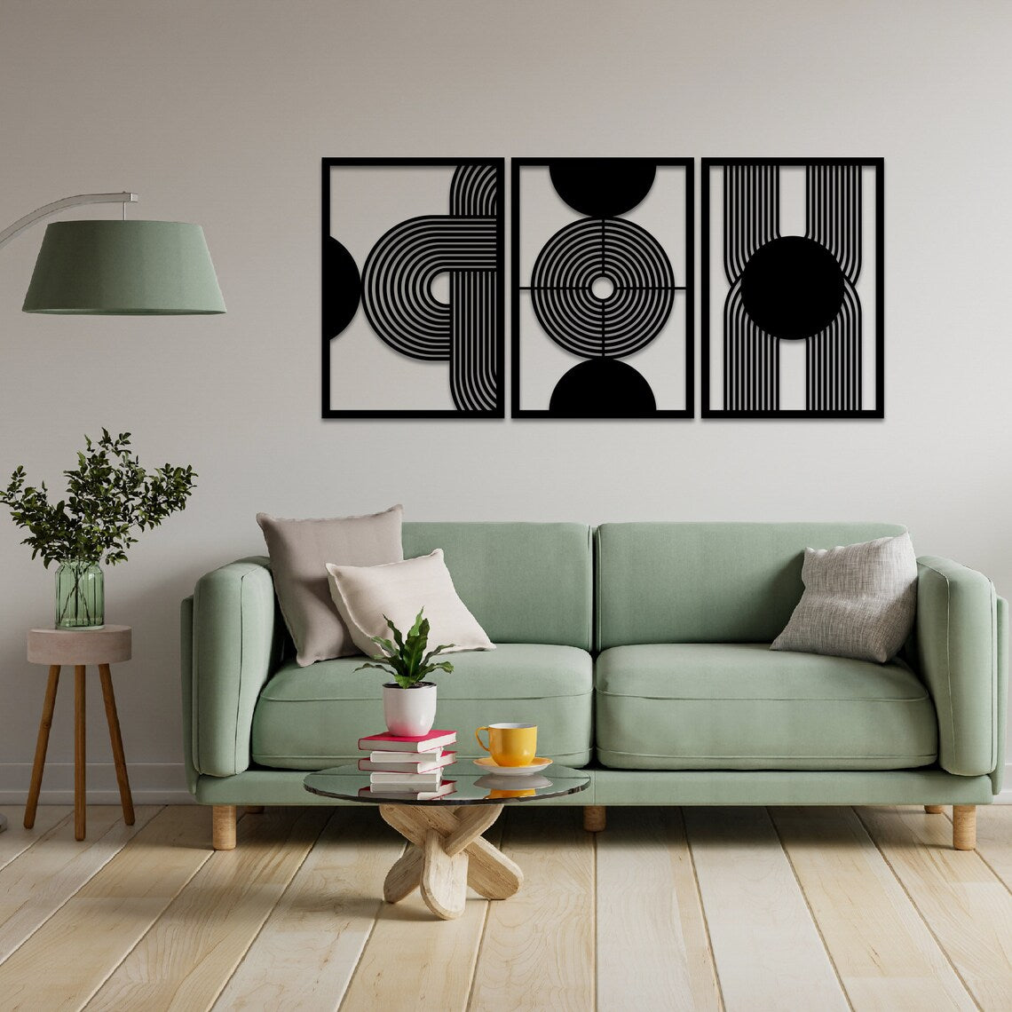 Schitterende abstracte kunst wanddecoratie met 3D effect!