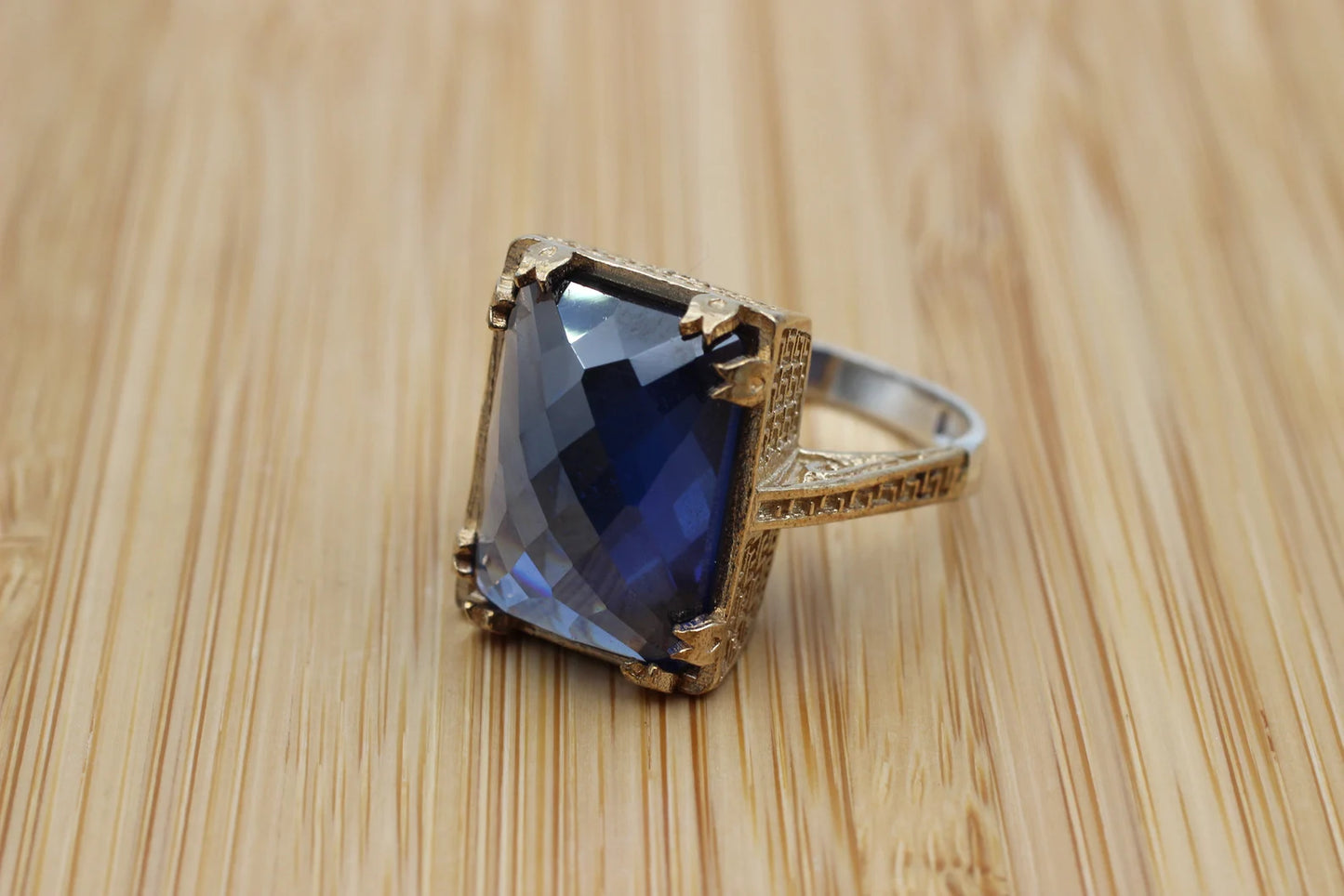 Saffier Topaas Ring