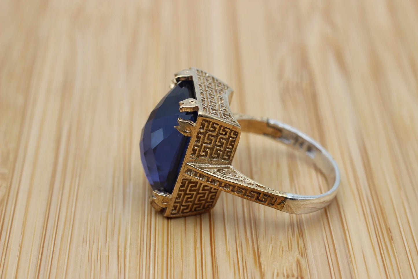 Saffier Topaas Ring