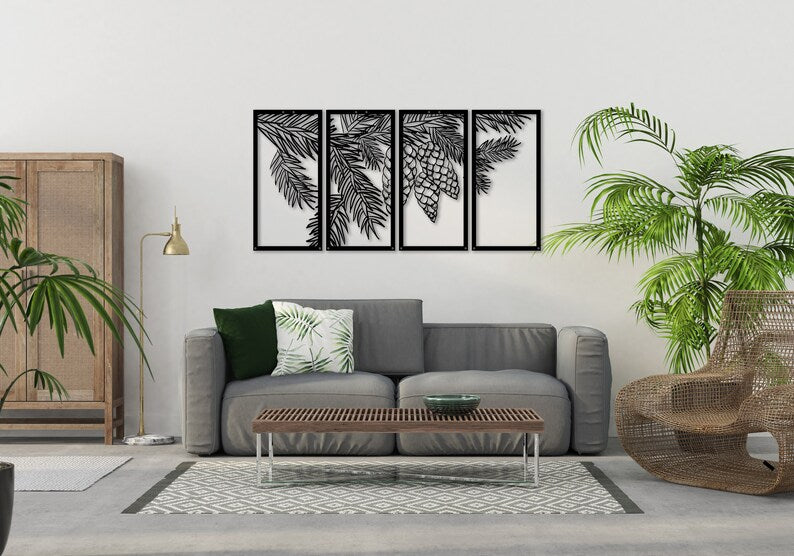 "Ontdek de magie van onze handgemaakte 3D Dennenappel wanddecoratie - een uniek kunstwerk voor jouw (woon)kamer!