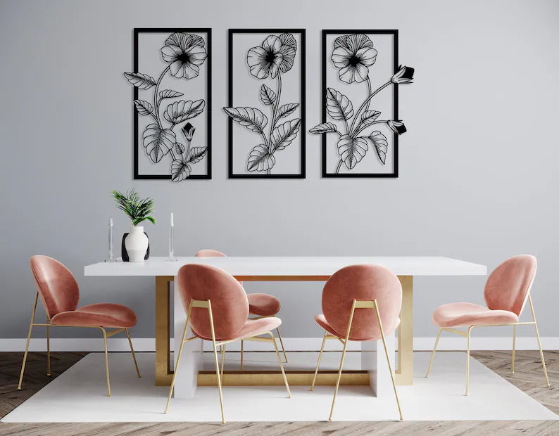 Breng je muur tot leven met onze handgemaakte bloemenkunst!