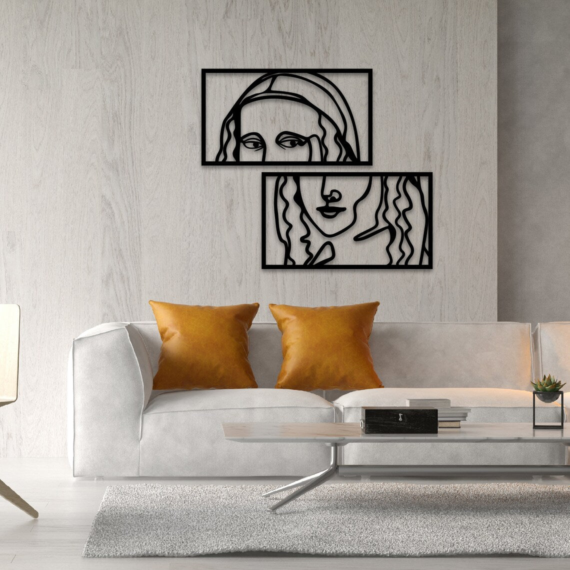 Schitterende Mona Lisa wanddecoratie met 3D effect!