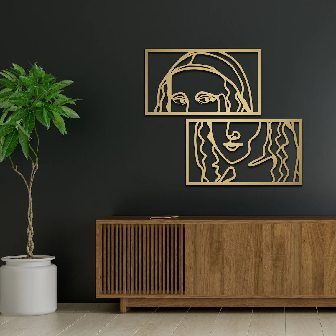 Schitterende Mona Lisa wanddecoratie met 3D effect!