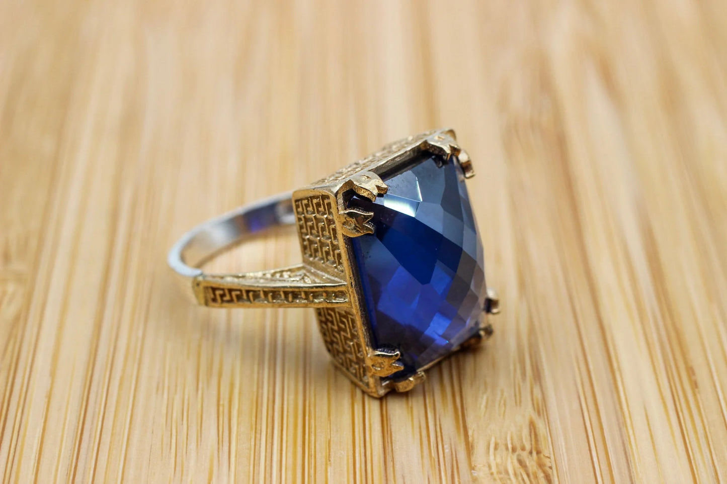 Saffier Topaas Ring