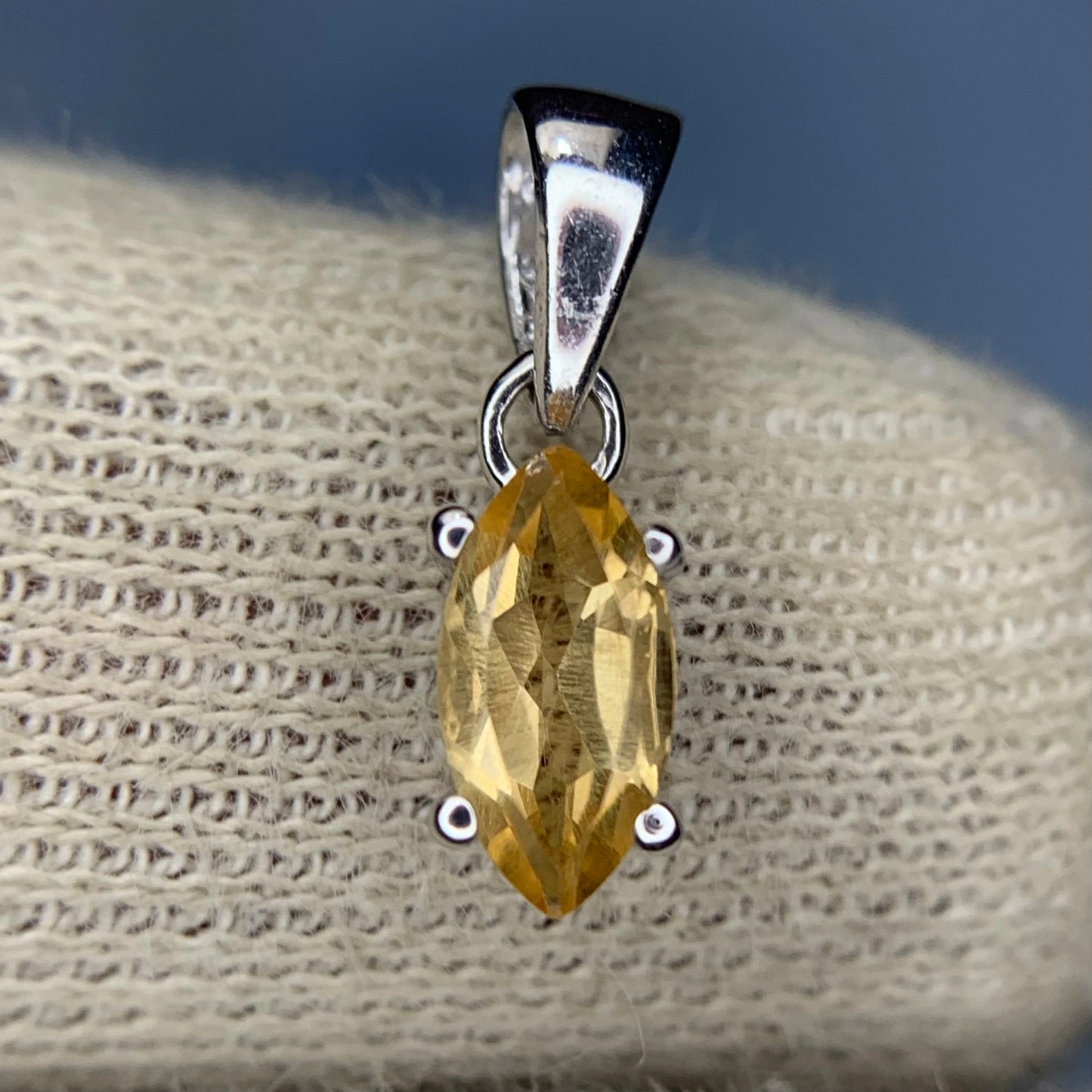 Citrienhanger – 2.80 ct, geel, 925 sterling zilver