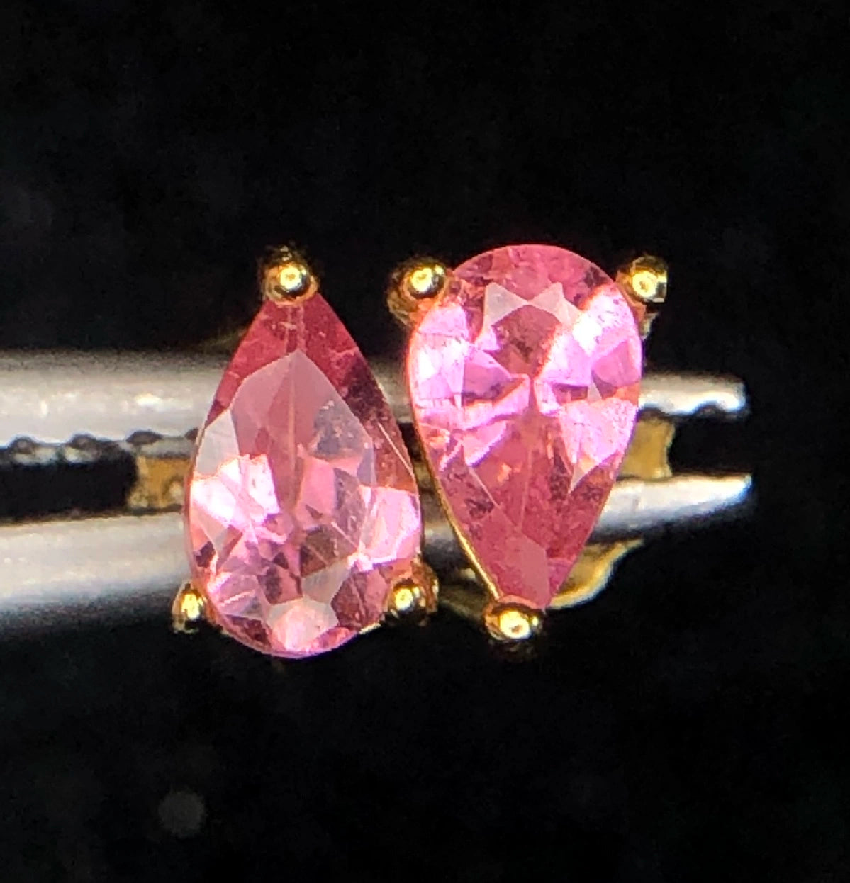 Natuurlijke Roze Toermalijn Oorbellen – 3,65 ct – 925 Zilver