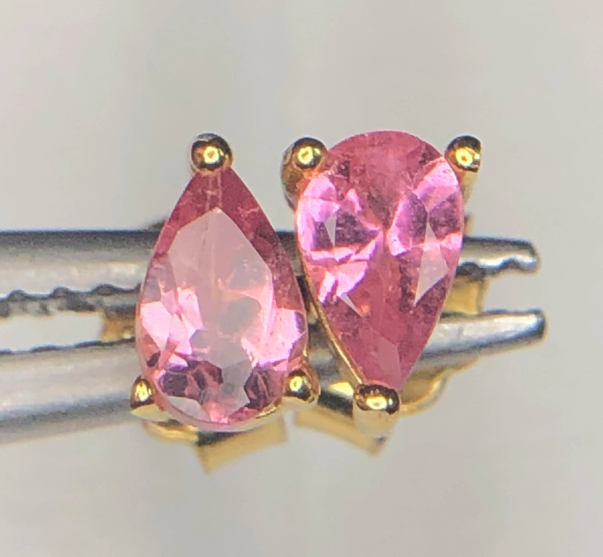 Natuurlijke Roze Toermalijn Oorbellen – 3,65 ct – 925 Zilver