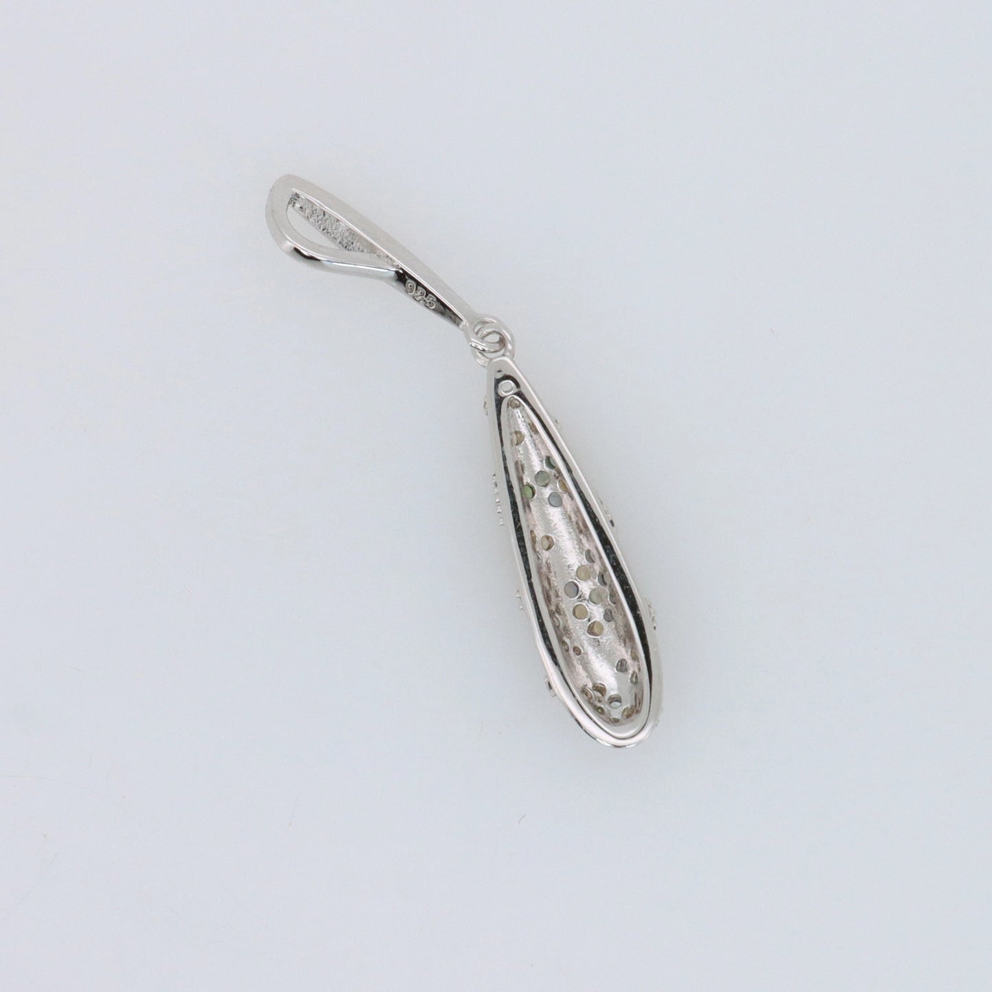 Gecertificeerde saffierhanger – 925 sterling zilver