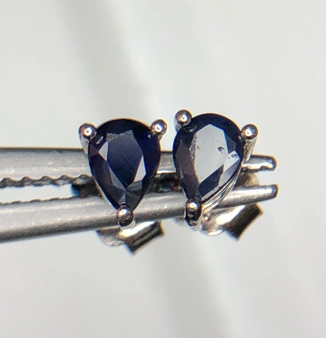 Natuurlijke Blauwe Saffier Oorbellen – 3,00 ct – 925 Zilver
