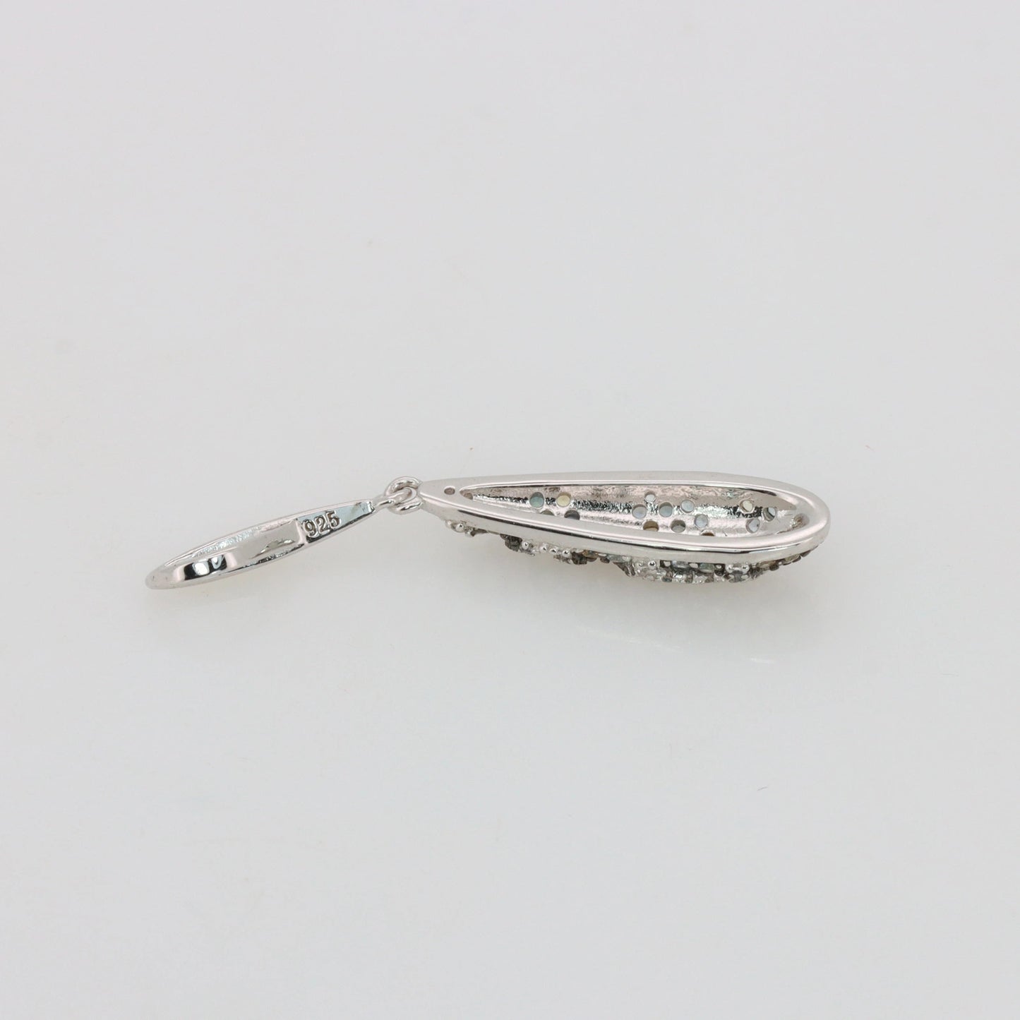 Gecertificeerde saffierhanger – 925 sterling zilver