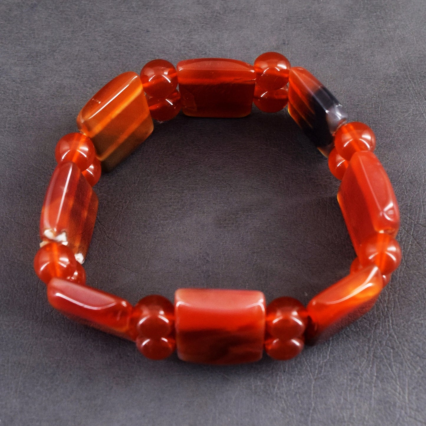 Echte Onyx Stretch Kralenarmband 53,00 CT