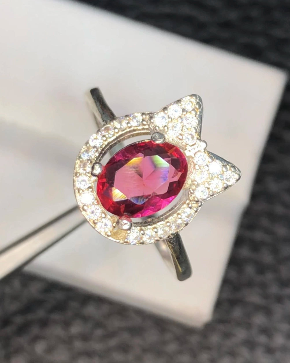 Edelsteenring – 12.60 ct, 925 sterling zilver