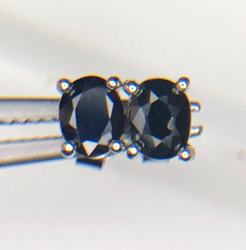 Natuurlijke Royal Blue Saffier Oorstekers 4,50 ct – 925 Sterling Zilver Rhodium Plated
