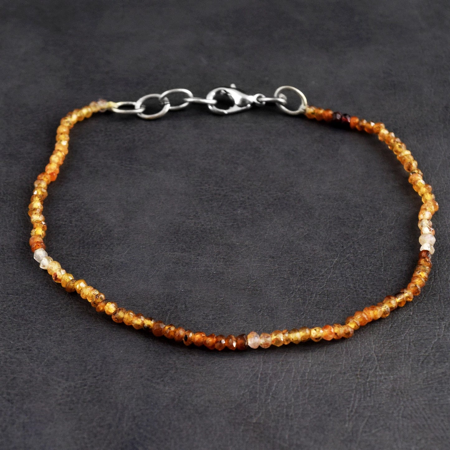 Echte Hessoniet Granaat Armband met Gefacetteerde Kralen 15,00 CT