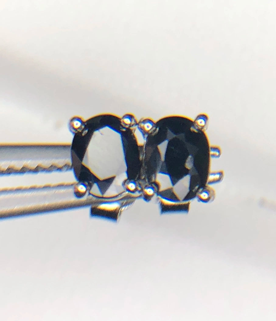 Natuurlijke Royal Blue Saffier Oorstekers 4,50 ct – 925 Sterling Zilver Rhodium Plated
