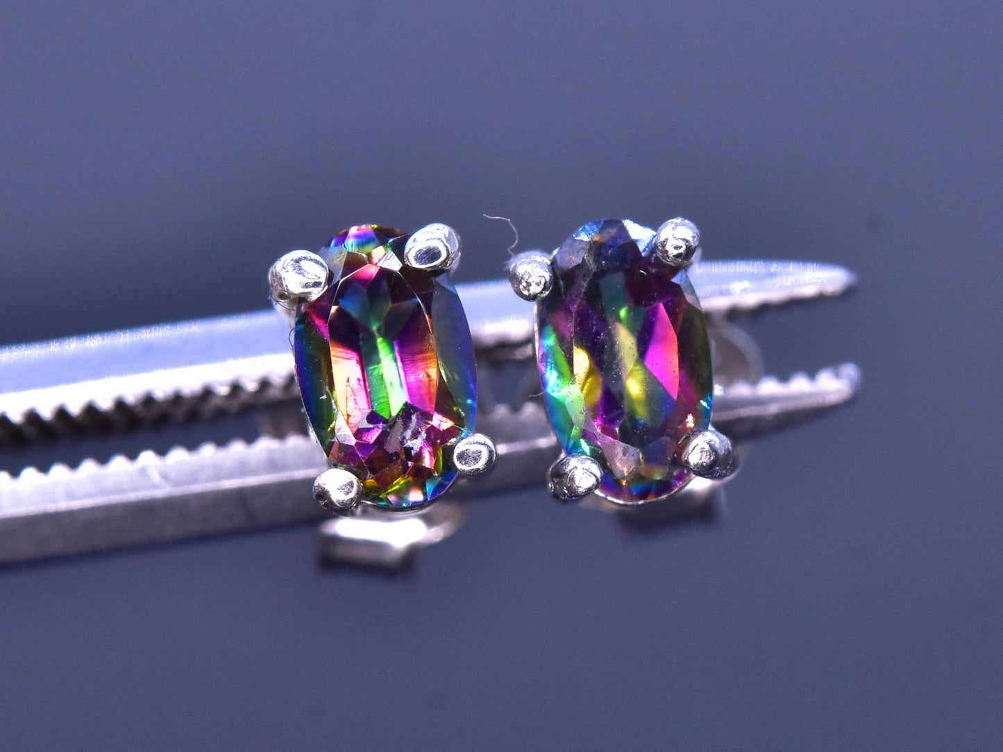 Oorbellen met topaas – 3.75 ct, 925 sterling zilver