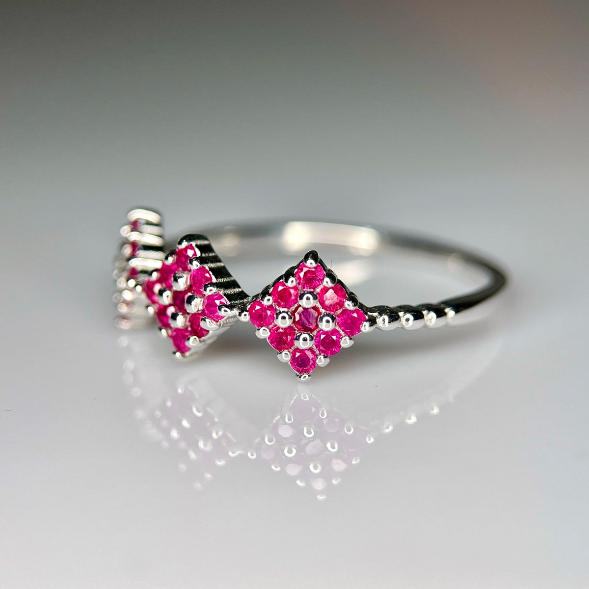 Natuurlijke Robijn Ring – Glass Filled – 925 Sterling Zilver