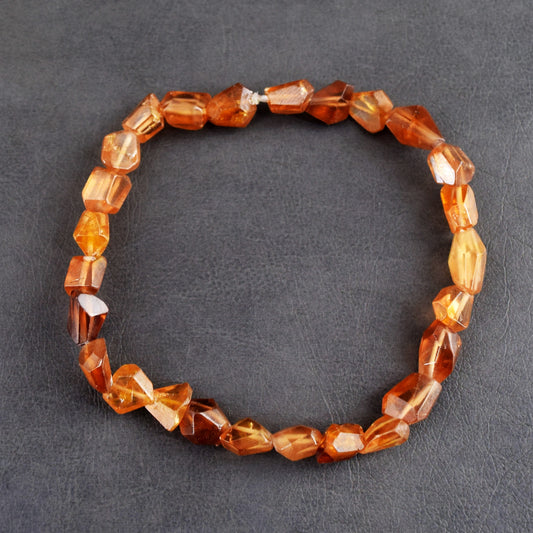 Echte Hessoniet Granaat Stretch Kralenarmband 76,00 CT