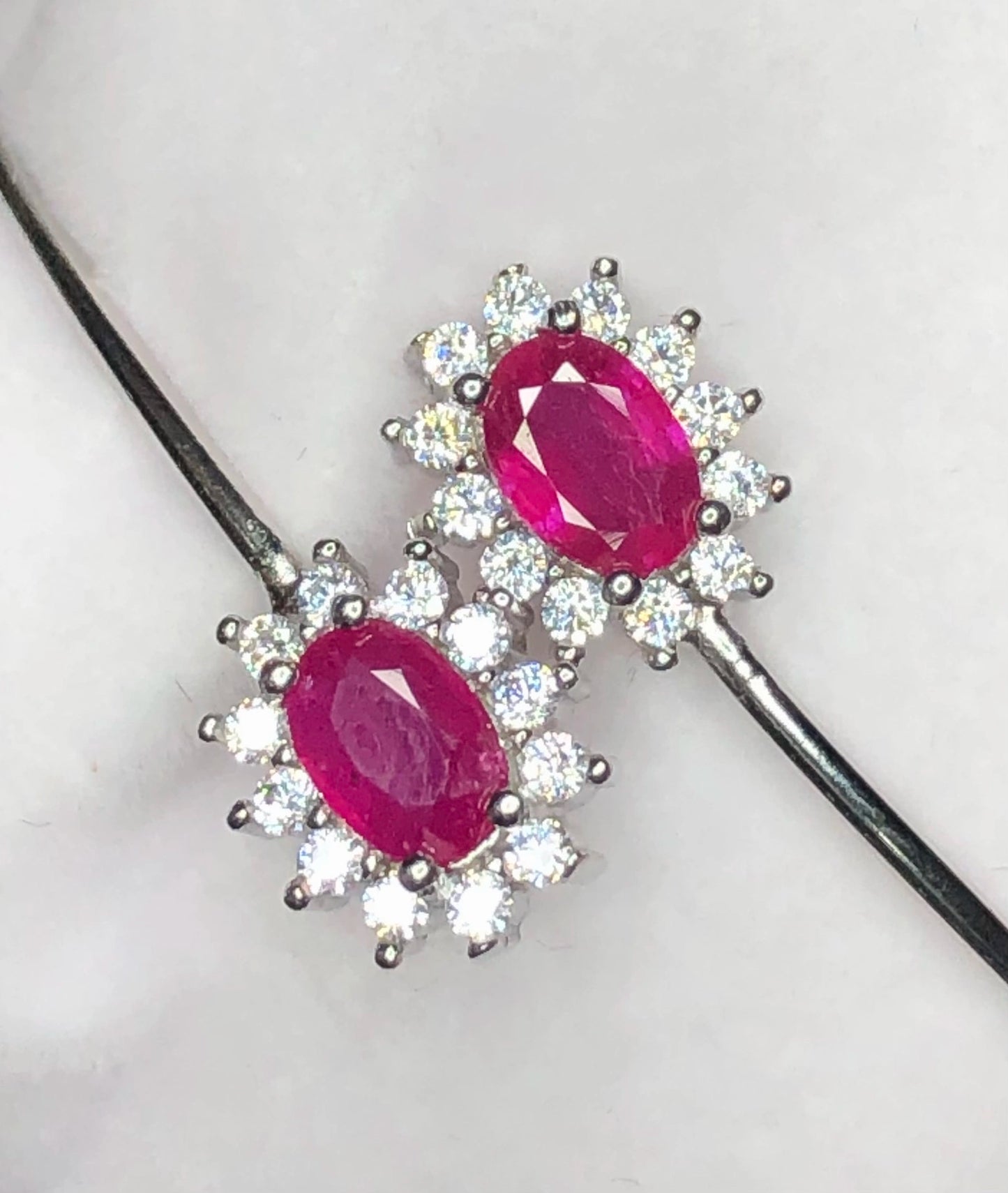 Natuurlijke robijnarmband van 21,71 ct in 925 sterling zilver