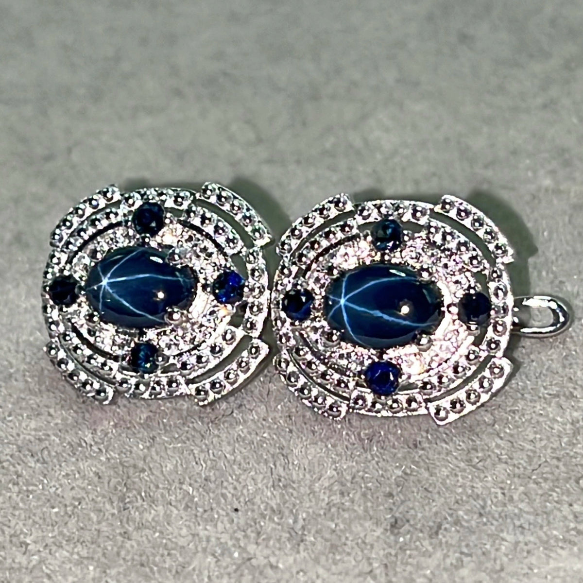 Natuurlijke saffierring – blauw, 925 sterling zilver