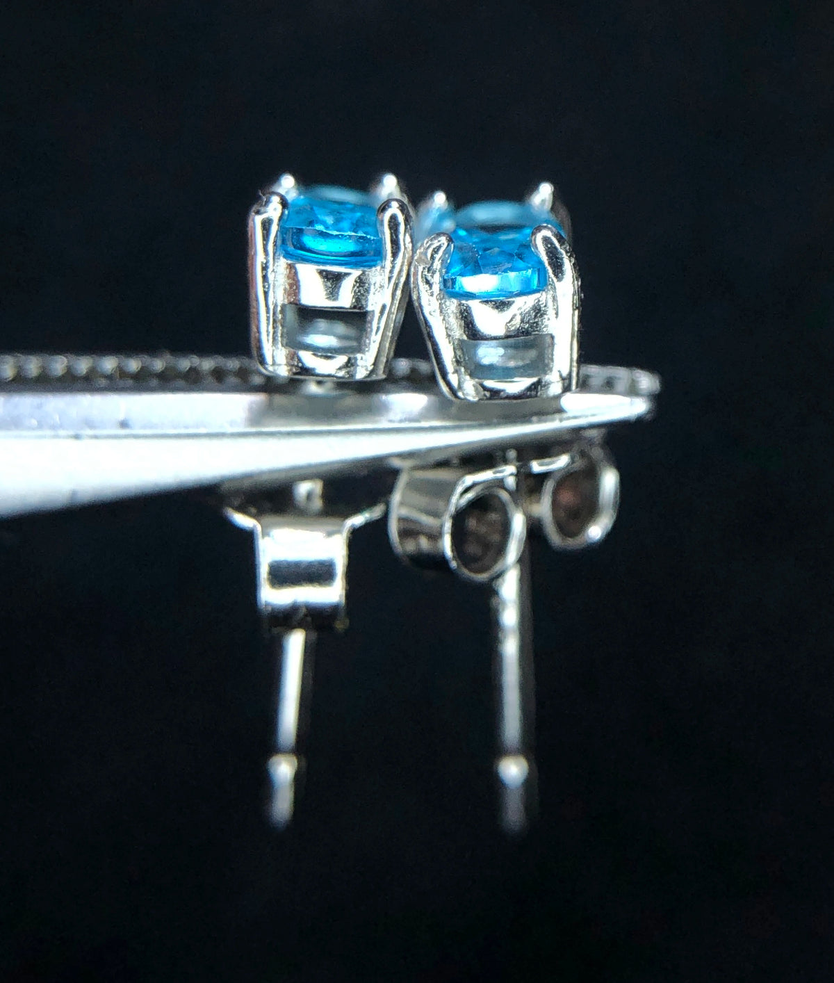 Swiss Blue Topaas Oorbellen – 3,70 ct – 925 Sterling Zilver