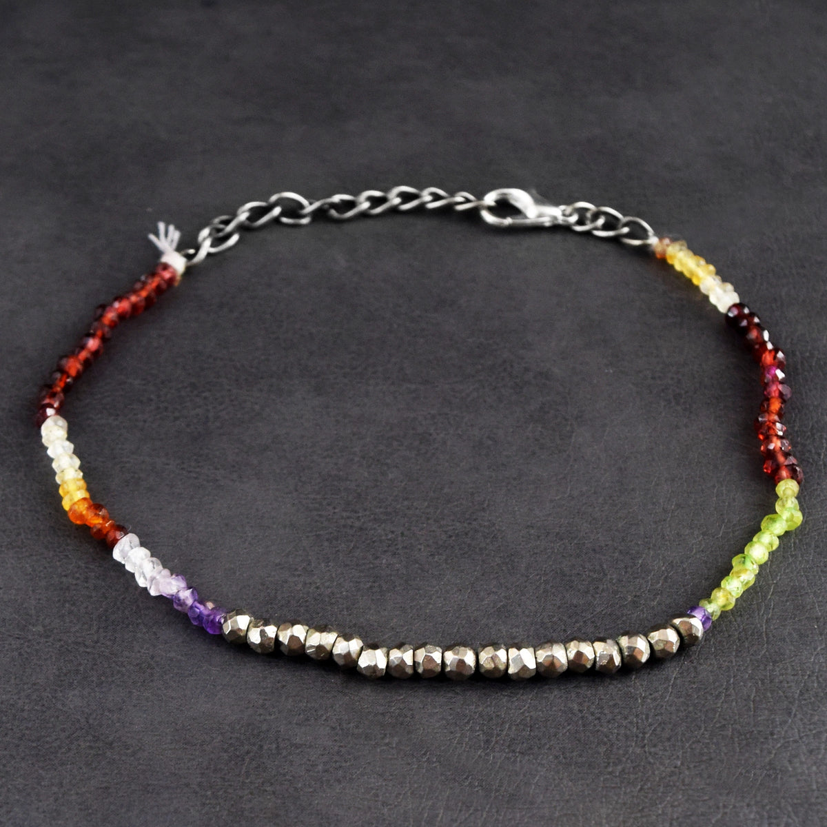 Echte Multi-Edelstenen Kralenarmband 24,00 CT