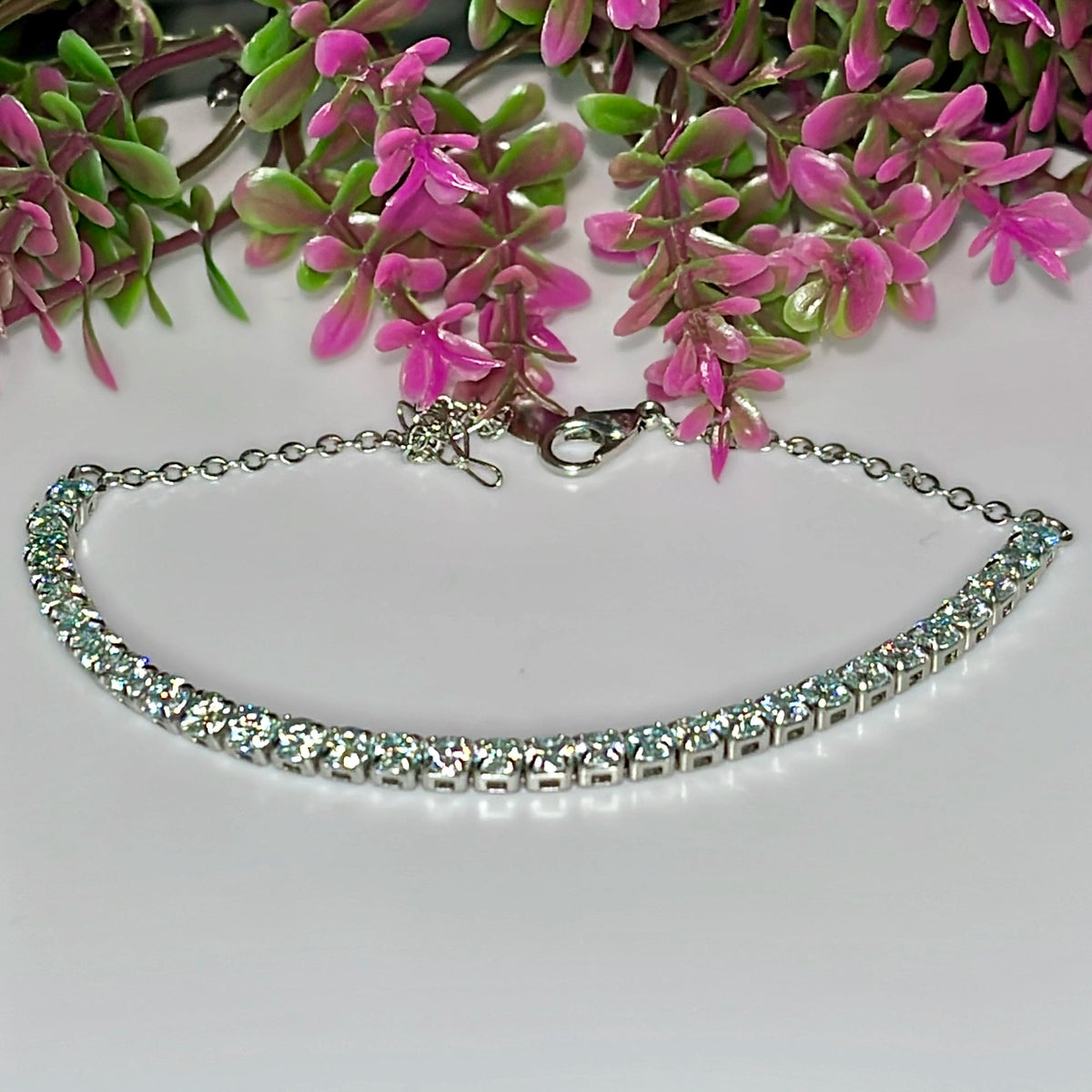 Sprankelende Moissanite Armband – Rhodium Plated