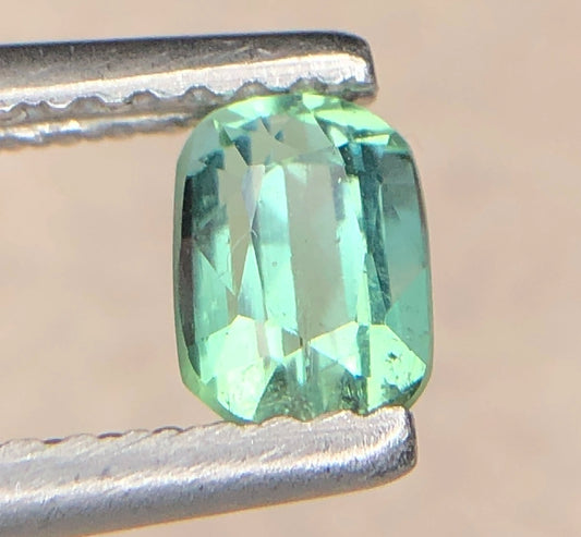 Natuurlijke Groene Toermalijn 0,55 ct – Facetgeslepen Edelsteen 5,1 × 3,7 mm