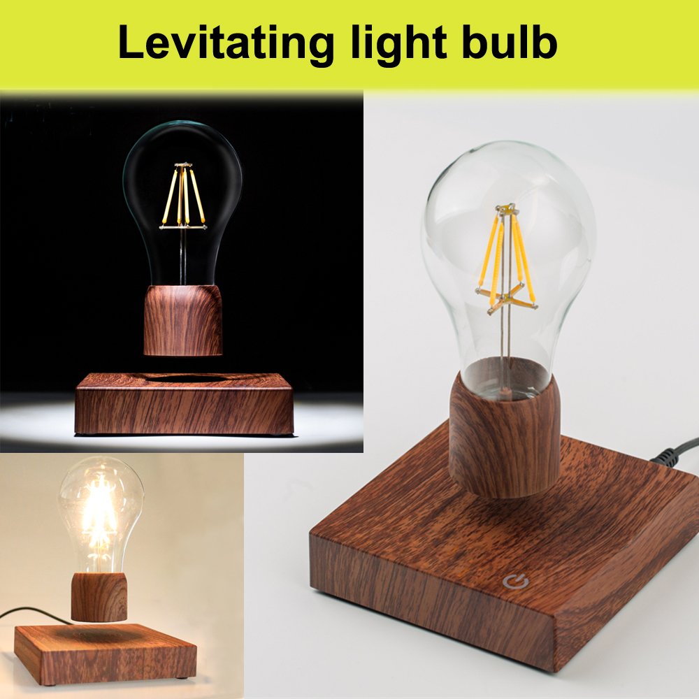 Zwevende LED-tafellamp met touch-knop, draadloze LED-gloeilamp