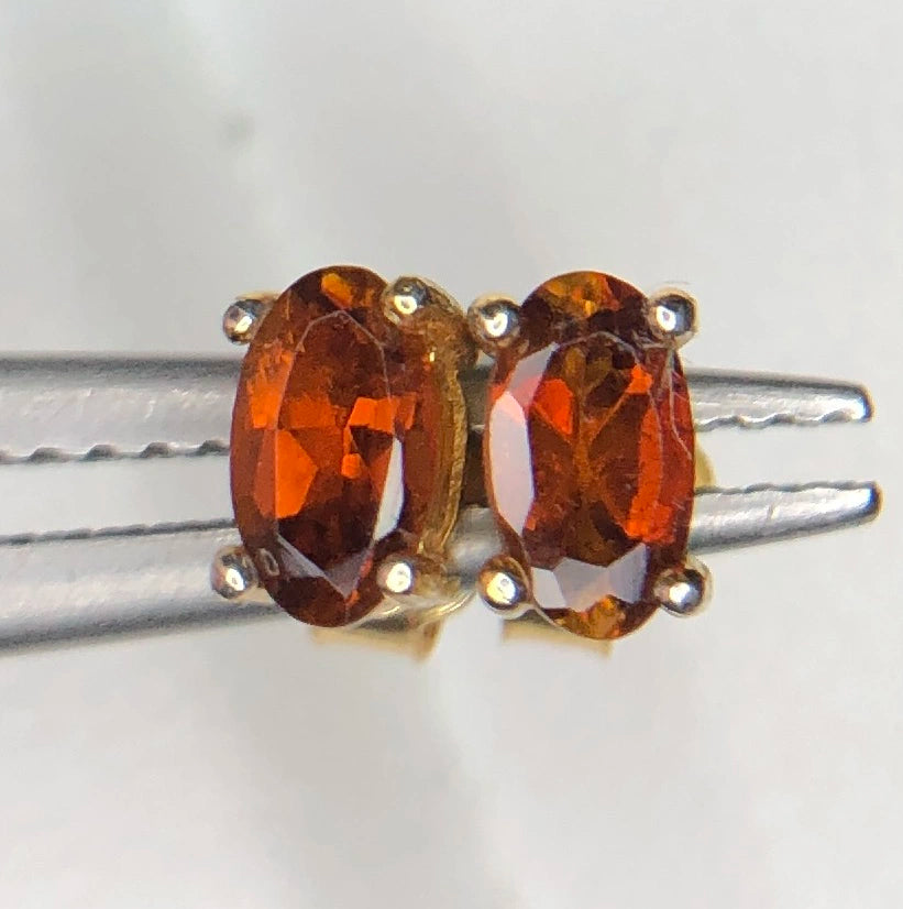 Natuurlijke Bruine Toermalijn Oorstekers 3,60 ct – 925 Sterling Zilver Rhodium Plated