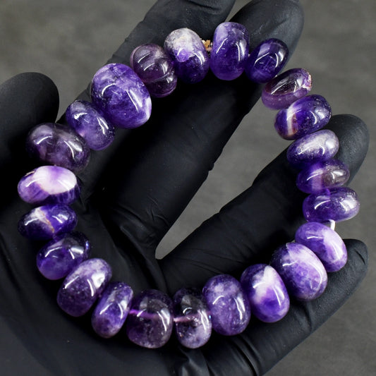 Echte Amethist Stretch Armband 304,00 CT