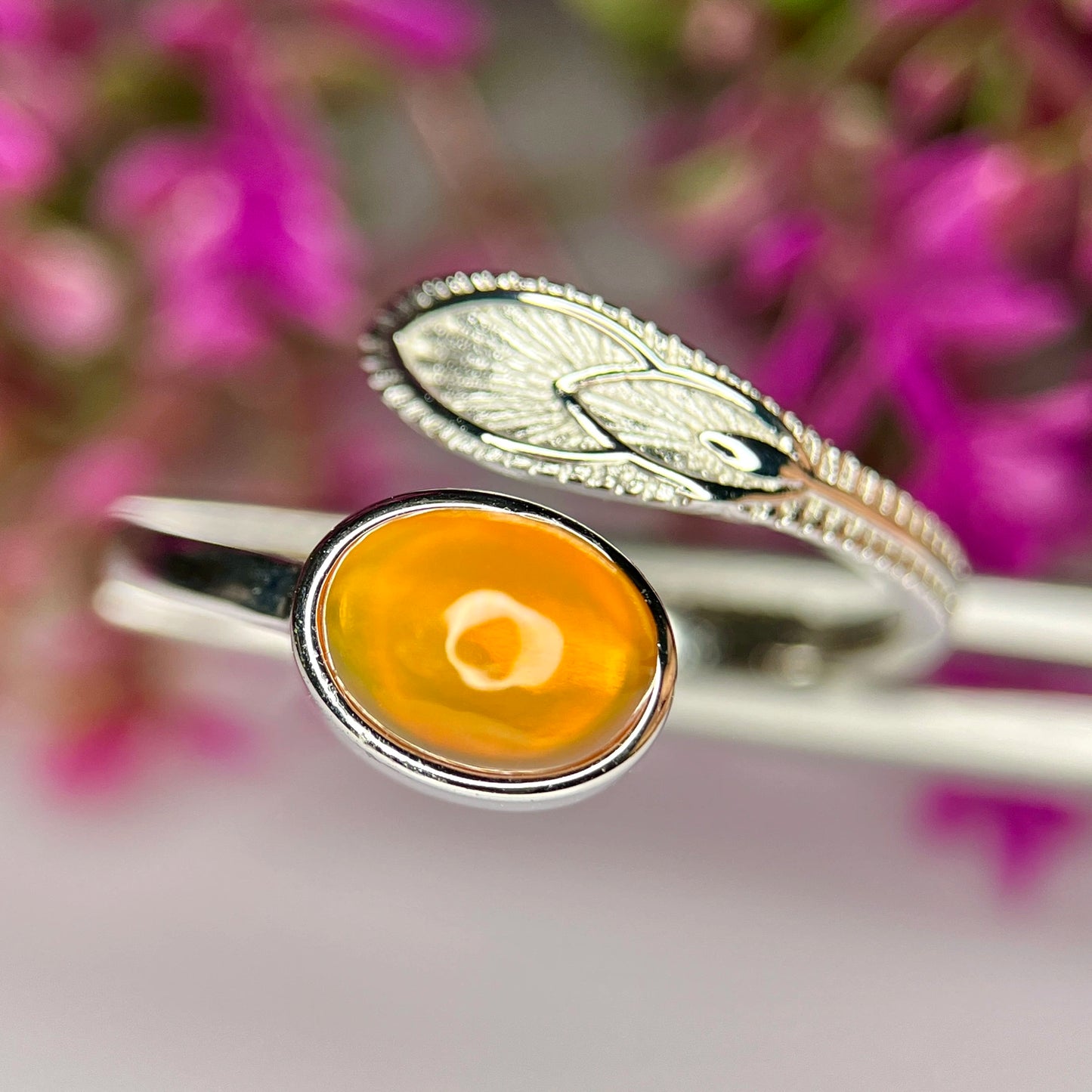 Natuurlijke opaalring – gerhodineerd